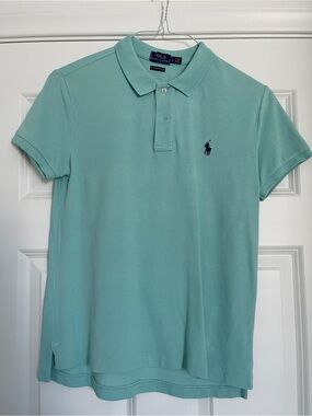 Ralph Lauren Polo Classic Fit Aqua Polo Shirt S
